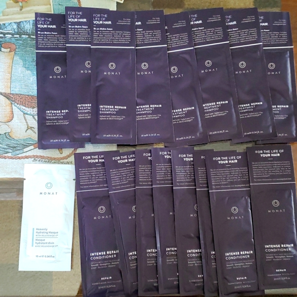 Monat Intense Repair Shampoo & Intense Repair Conditioner. With bonus pack.